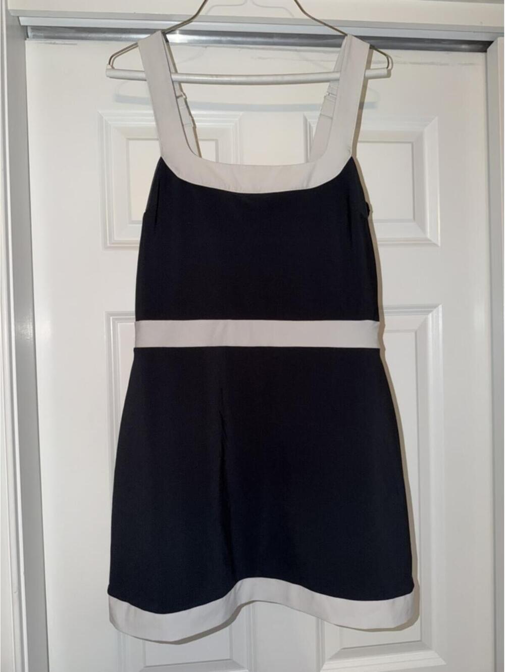 Abercrombie & Fitch Black and White Colorblock Sleeveless Mini Dress - Picture 2 of 4